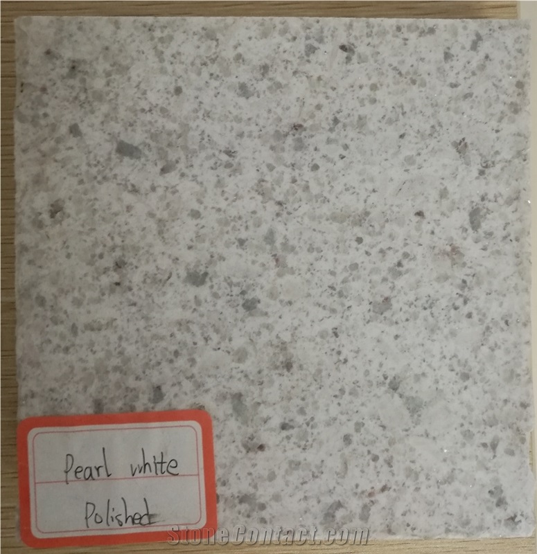 G896 Crystal Snow Snowflake White Pearl White Granite Tiles