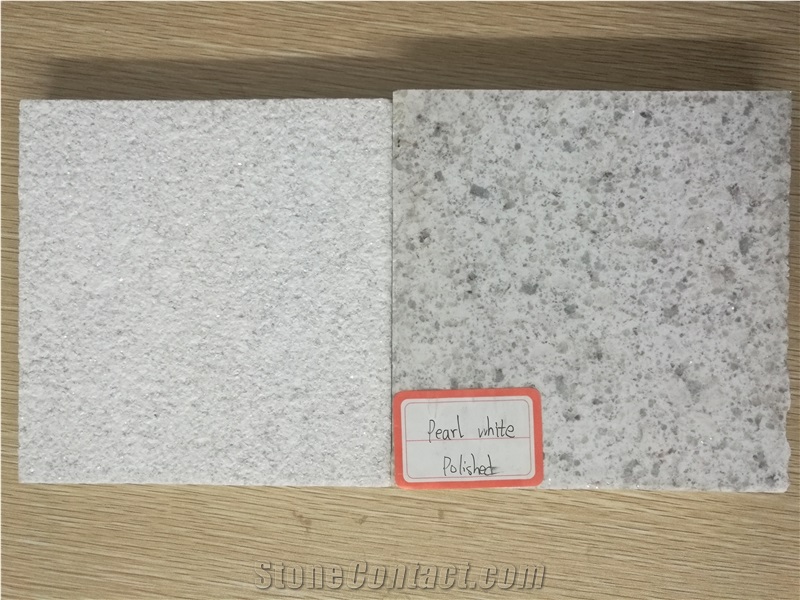 G896 Crystal Snow Snowflake White Pearl White Granite Tiles
