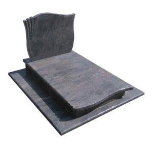 Himalayala Blue Granite Tombstone Single Double Monument