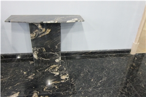 Matrix Titanium Prada Gold Cosmic Cosmos Black Granite Countertops