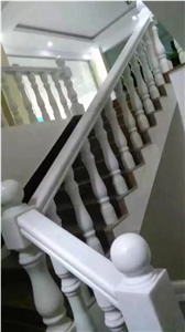 Stone Stair Handrail Columns Railing 80x12x12 White Marble Baluster