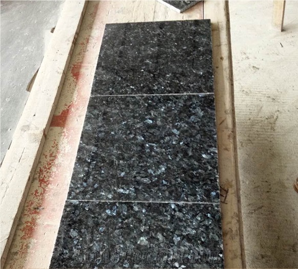Wholesale Ultra Thin 10mm Blue Pearl Db Lg 12"X12" Granite Floor Tiles