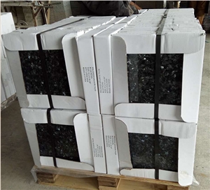 Wholesale Ultra Thin 10mm Blue Pearl Db Lg 12"X12" Granite Floor Tiles