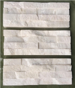 Crystal White Marble Ledge Stone