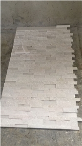 Crystal White Marble Ledge Stone