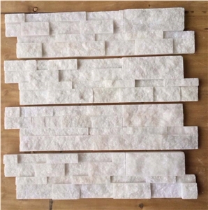 Crystal White Marble Ledge Stone