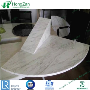 Marble Fireproof Honeycomb Panels for Backround Wall, White Marble Honeycomb Panels