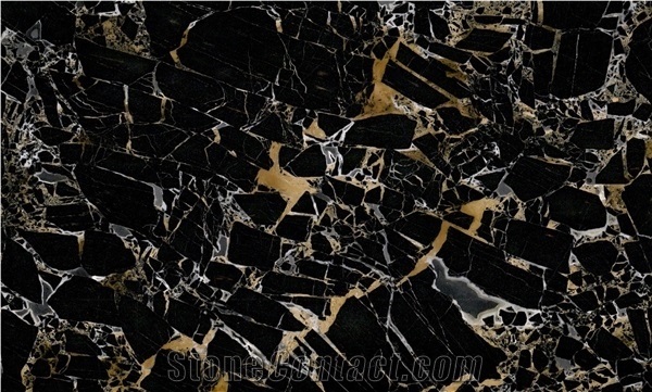 Golden Portoro Marble Blocks