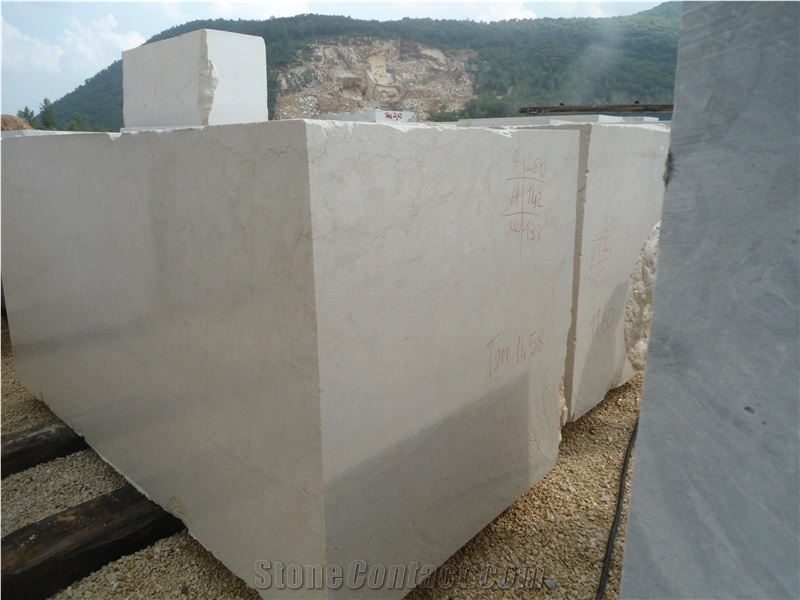Botticino Classico Marble Block, Italy Beige Marble