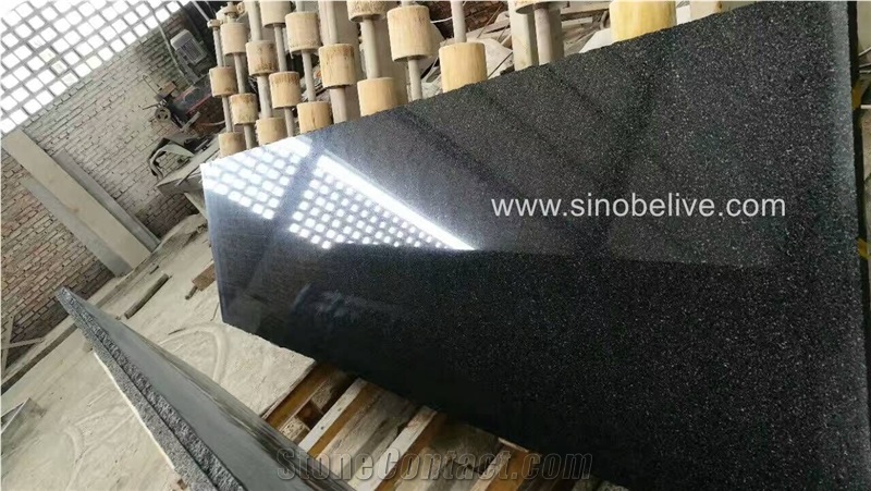 New Black Pearl Granite Vanity Tops with Sink