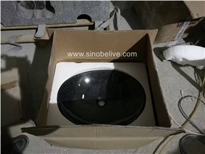 New Black Pearl Granite Vanity Tops with Sink