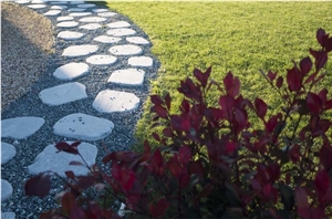 Grey Kavala Quartzite Tumbled Stepping Garden Stone