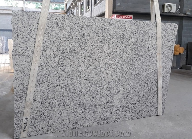 White Napoli Granite Slabs, Brazil White Granite