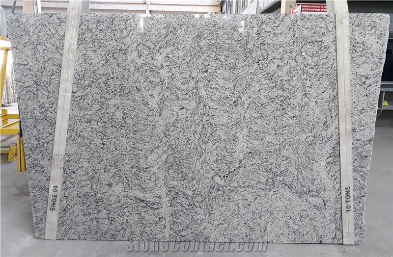 White Napoli Granite Slabs, Brazil White Granite