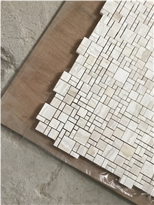 Alexander Nuvolato French Pattern Marble Mosaics,Bathroom Floor Tiles