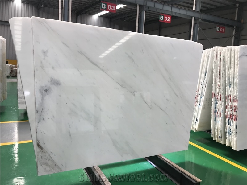 Angel White Marble Bianco Carrara Polished Slabs Floor Wall Tiles
