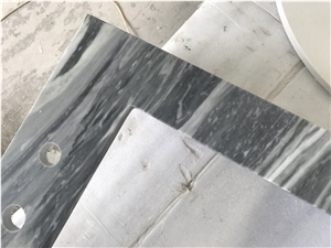 Bardiglio Nuvolato Classico Carrara Grey Marble Bathroom Vanity Tops