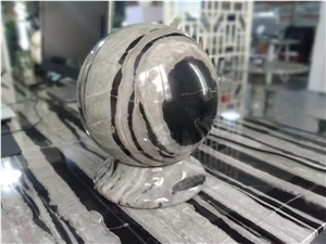 Black and Grey Nero Twilight Marble Table Sets,Fortune Ball