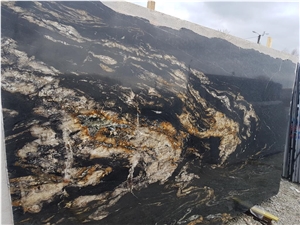 Black Cosmic Night Nebula Granite Polished Slabs Wall Floor Cladding