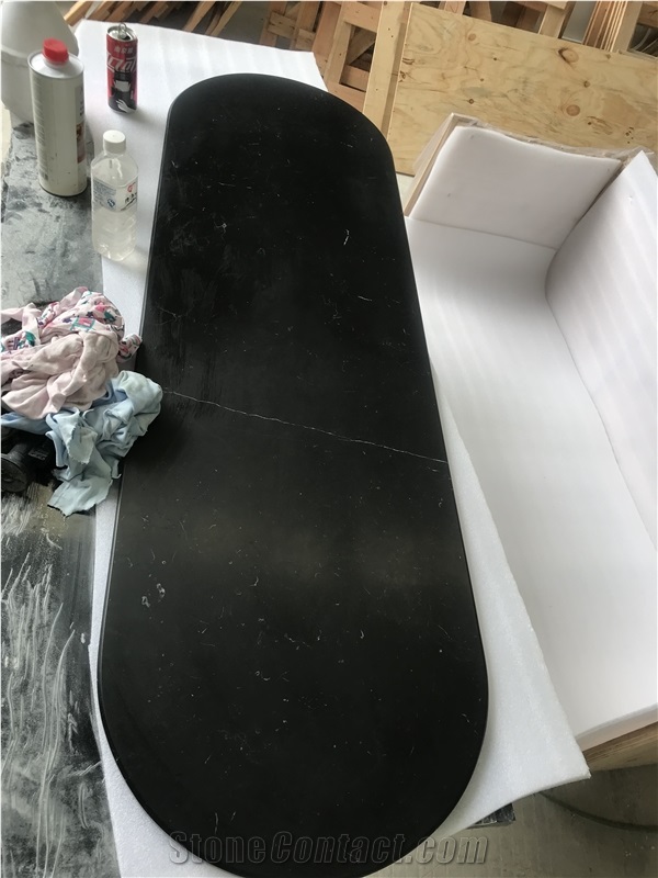 Black Nero Marquina Marble Bar Kitchen Counter Tops