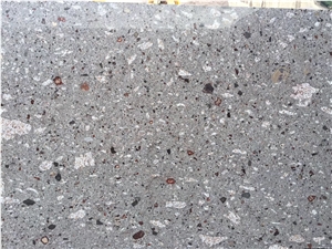 China Grey Porphyry Purple Point Gray Hemp Slabs,Floor Tiles