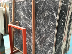 Greece Caster Ash Grey Marble Slabs,Polished Wall Floor Tiles