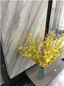Greece Volakas White Marble Tv Background Wall Interior Design
