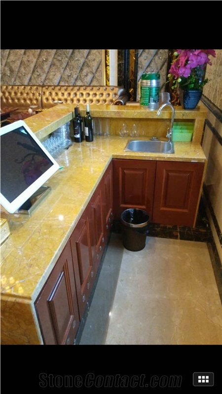 Kellen Karen Gold Marble Slabs for Wall Floor Tiles,Table Tops,Countertops