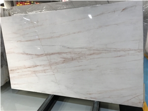 Mars White Marble with Red Veins,Polished Slab,Wall Floor Tile