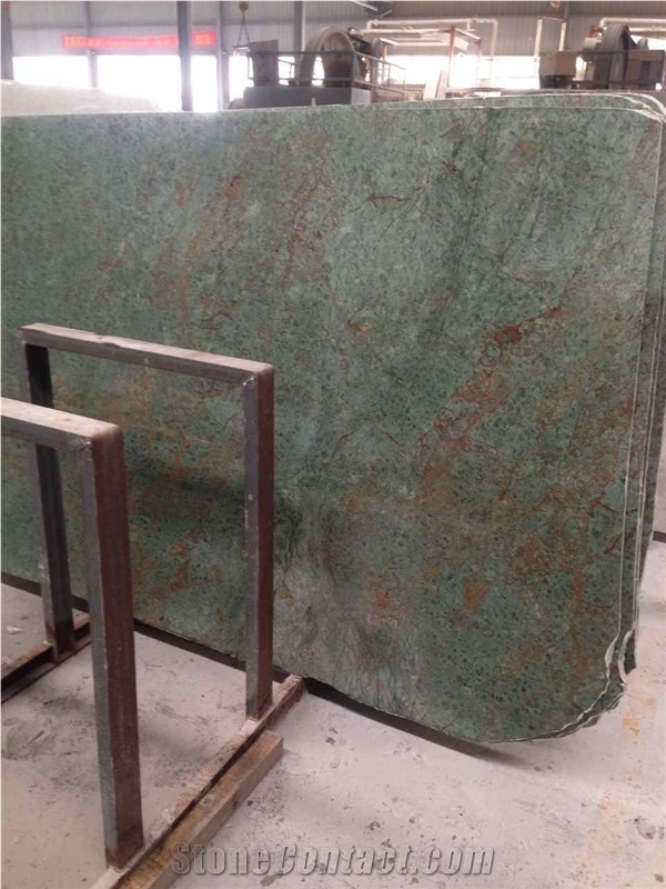 Peacock Atlantic Green Granite Slabs,Tiles