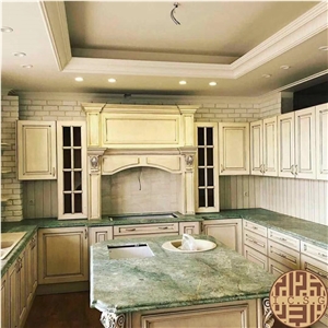 Peacock Atlantic Green Granite Slabs,Tiles