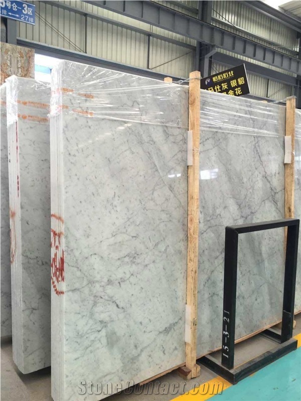Polished Bianco Carrara White Marble Slabs&Tiles,Floor&Wall Tiles