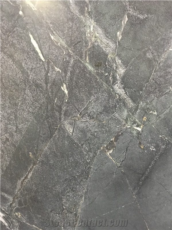 Utapau Forest Black Grey Soapstone Slabs,Polished Wall Floor Tiles