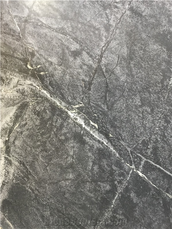 Utapau Forest Black Grey Soapstone Slabs,Polished Wall Floor Tiles