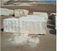 Imperial White Marble Block, Tunisia White Marble