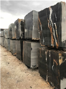 Sahara Black Marble Block, Tunisia Black Marble