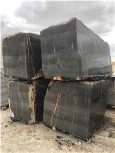 Sahara Black Marble Block, Tunisia Black Marble