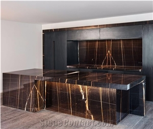 Sahara Black Marble Block, Tunisia Black Marble
