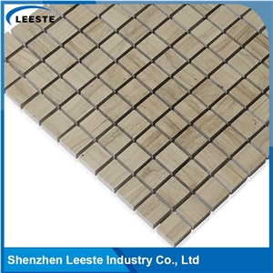 Athens Grey Marble Honed 1" Square Mosaic Tiles
