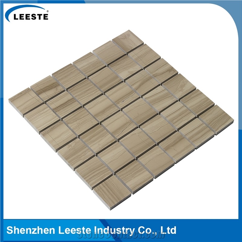 Athens Grey Marble Honed 2" Square Mosaic Tiles
