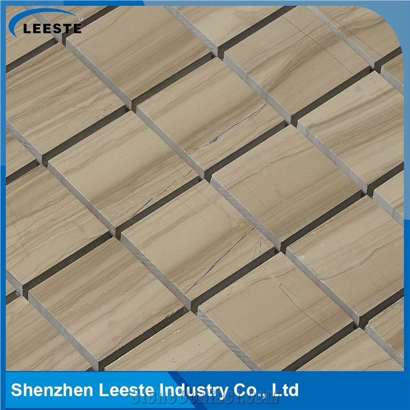 Athens Grey Marble Honed 2" Square Mosaic Tiles