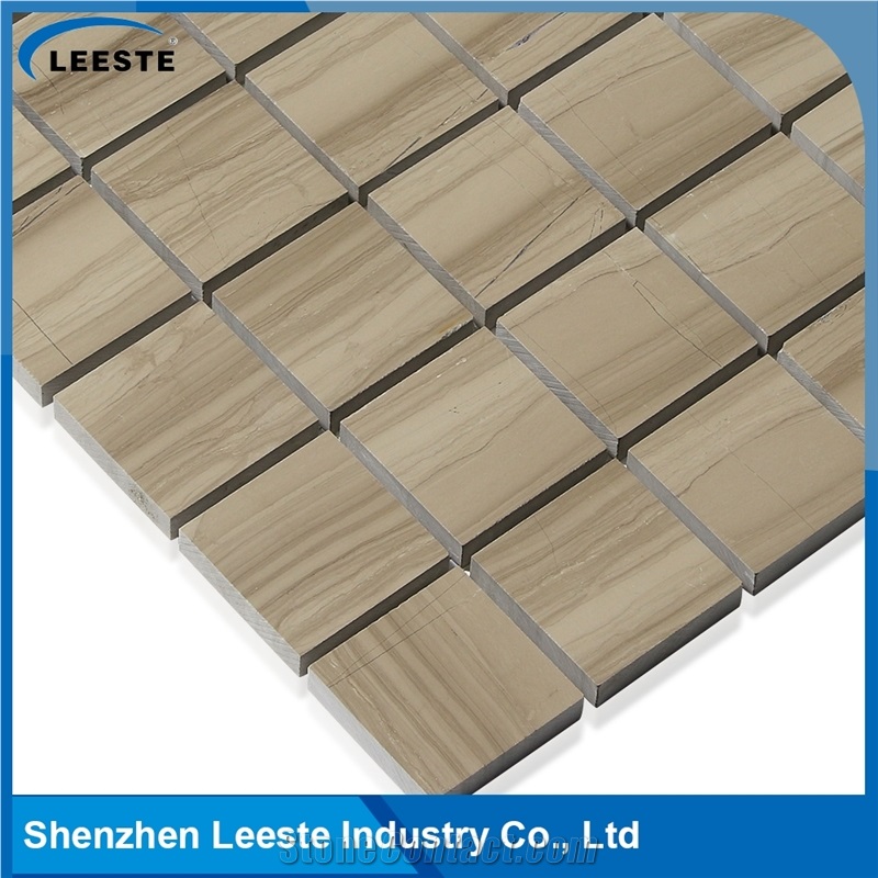 Athens Grey Marble Honed 2" Square Mosaic Tiles