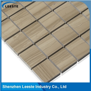 Athens Grey Marble Honed 2" Square Mosaic Tiles