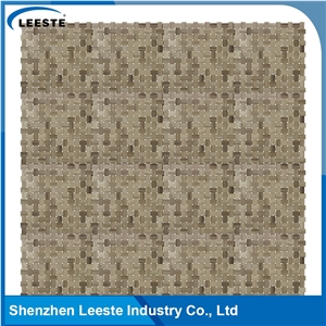 Athens Grey Marble Honed Zero Grout Joint Basketwave Mosaic Tiles