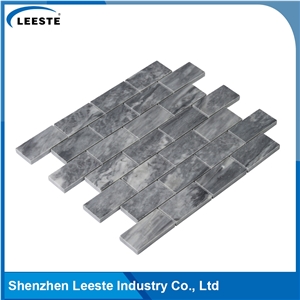 Bardiglio Marble Honed 1-1/2"X3" Brick Mosaic Tiles
