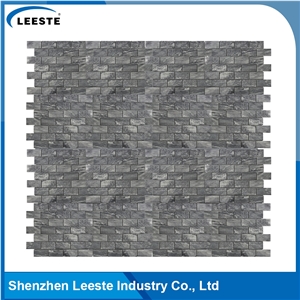 Bardiglio Marble Honed 1-1/2"X3" Brick Mosaic Tiles