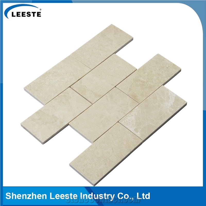 Bottiicno Marble Polished Brick 3"X6"Mm Marble Mosaic Tiles