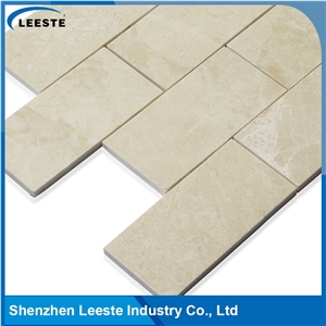 Bottiicno Marble Polished Brick 3"X6"Mm Marble Mosaic Tiles