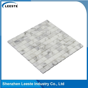 Calacatta Gold Italian Marble Polished Square Design Mosaic Tiles