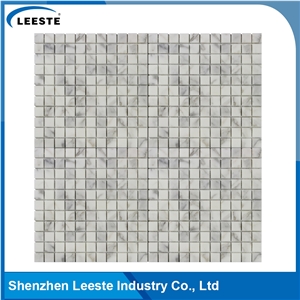 Calacatta Gold Italian Marble Polished Square Design Mosaic Tiles